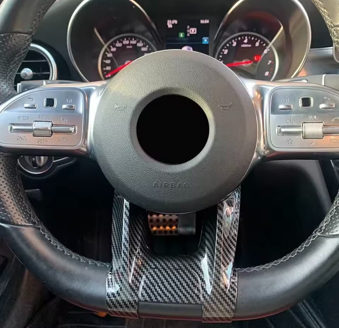 Mercedes A B C E G Class CLA CLS AMG Carbon Fibre Steering Wheel Lower Trim