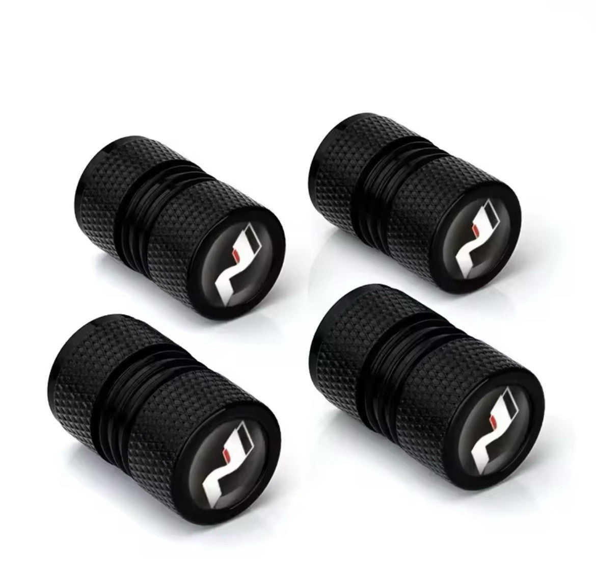 4pcs Black Metal N Performance Tyre Stem Valve Dust Caps Hyundai i20 i30 Elantra