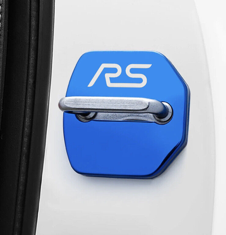 Ford Focus RS Gloss Blue Door Lock Catch Protector Covers Focus RS MK2 MK3 4pcs