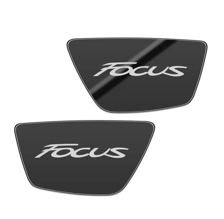 Ford Focus MK3 2012-2018 Black Stainless Steel Interior Door Handle Inserts 4pcs