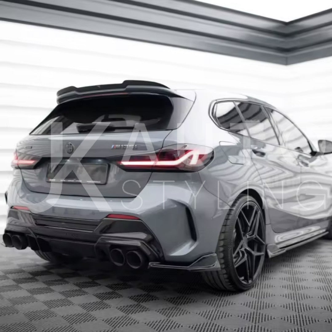 BMW 1 Series F40 M-Pack M135i Gloss Black Rear Spats Corner Splitters Aero Style