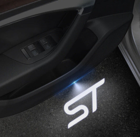 2pcs Wireless ST LED Laser Projector Light Ford Fiesta Focus Mondeo Puma ST