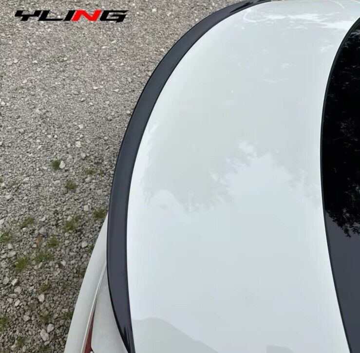 BMW 3 Series F30 2013-2019 TPU Flexible Gloss Black Spoiler Extension Wing Lip