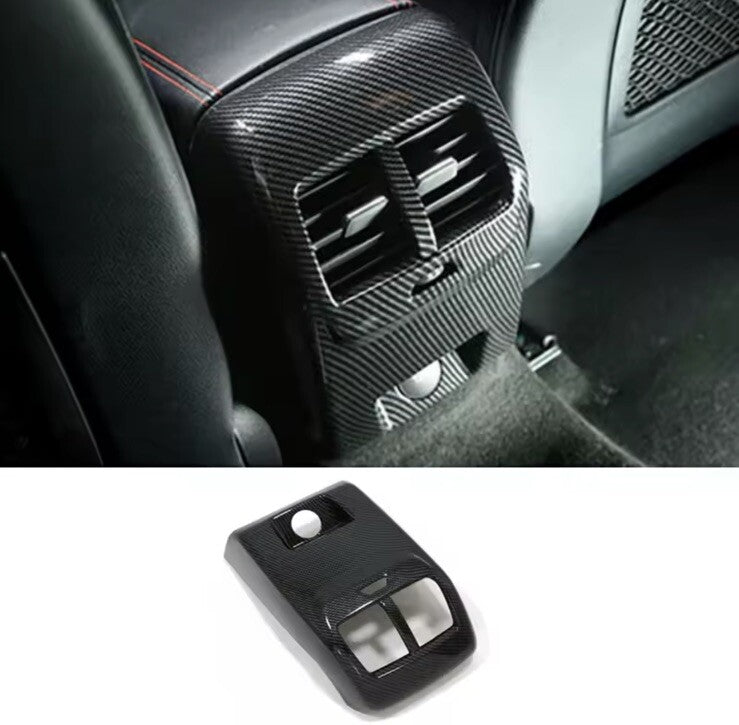 Ford Focus MK4 Carbon Fibre Effect Rear Air Vent Panel Cover Trim Armrest Back