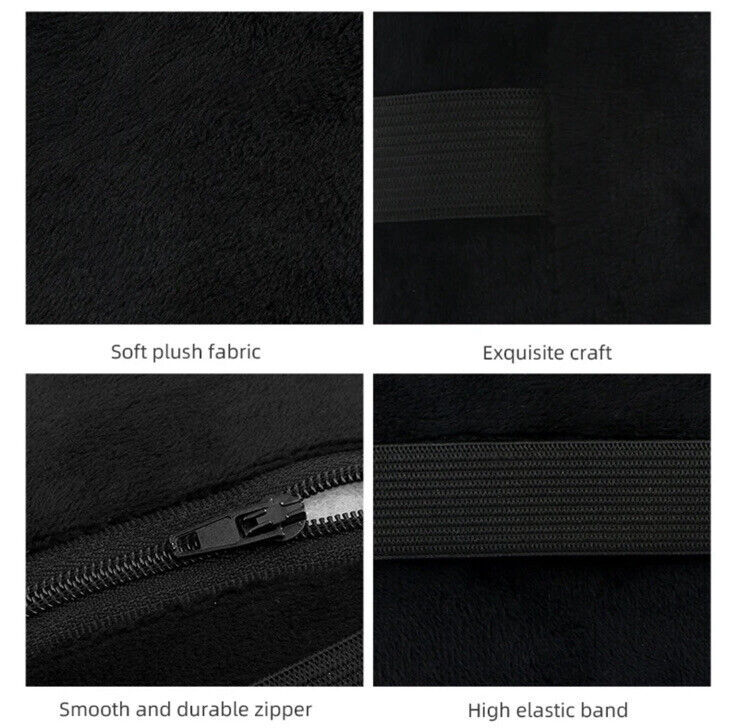 Ford ST Line Headrest Pillow For Ford Fiesta Focus Kuga Mondeo Puma Black & Red