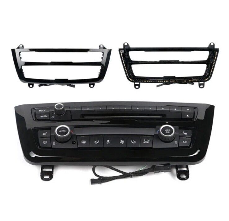 BMW 3 4 Series Gloss Black Air Con Panel Central Dash Trim With Ambient Light