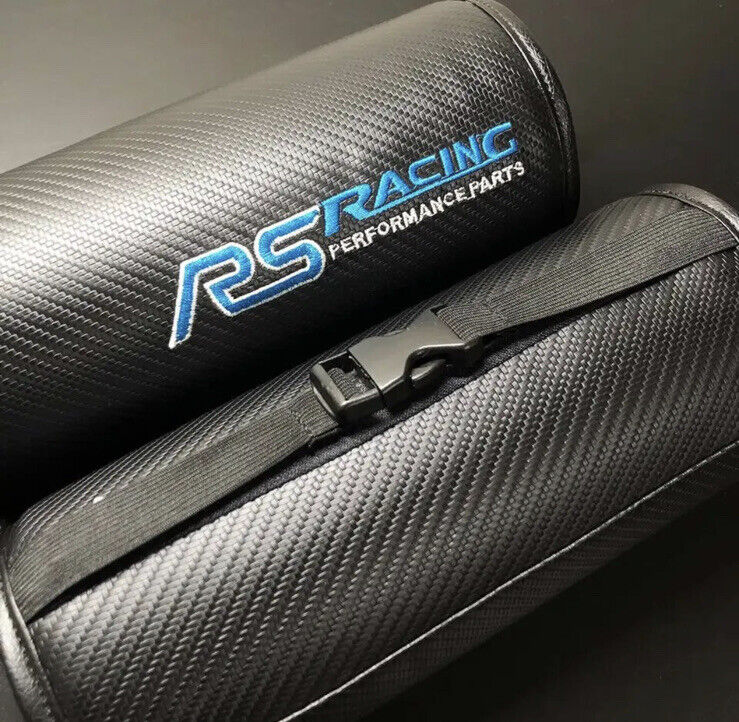 Focus RS Headrest Pillow Carbon Effect PU Leather For Ford Focus RS 2pcs