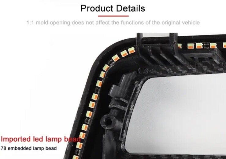 BMW 3 4 Series Gloss Black Air Con Panel Central Dash Trim With Ambient Light