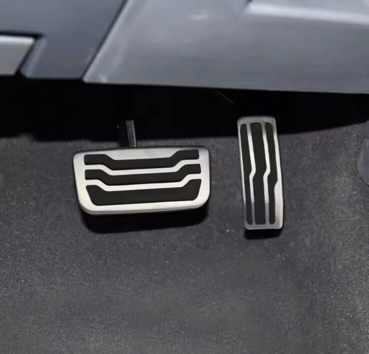 Ford Ranger 2015-2022 Stainless Steel And Rubber Pedal Covers Automatic 2pcs