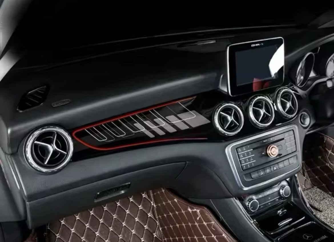 Mercedes CLA GLA W176 W117 X156 Gloss Black AMG Centre Console Dash Trim