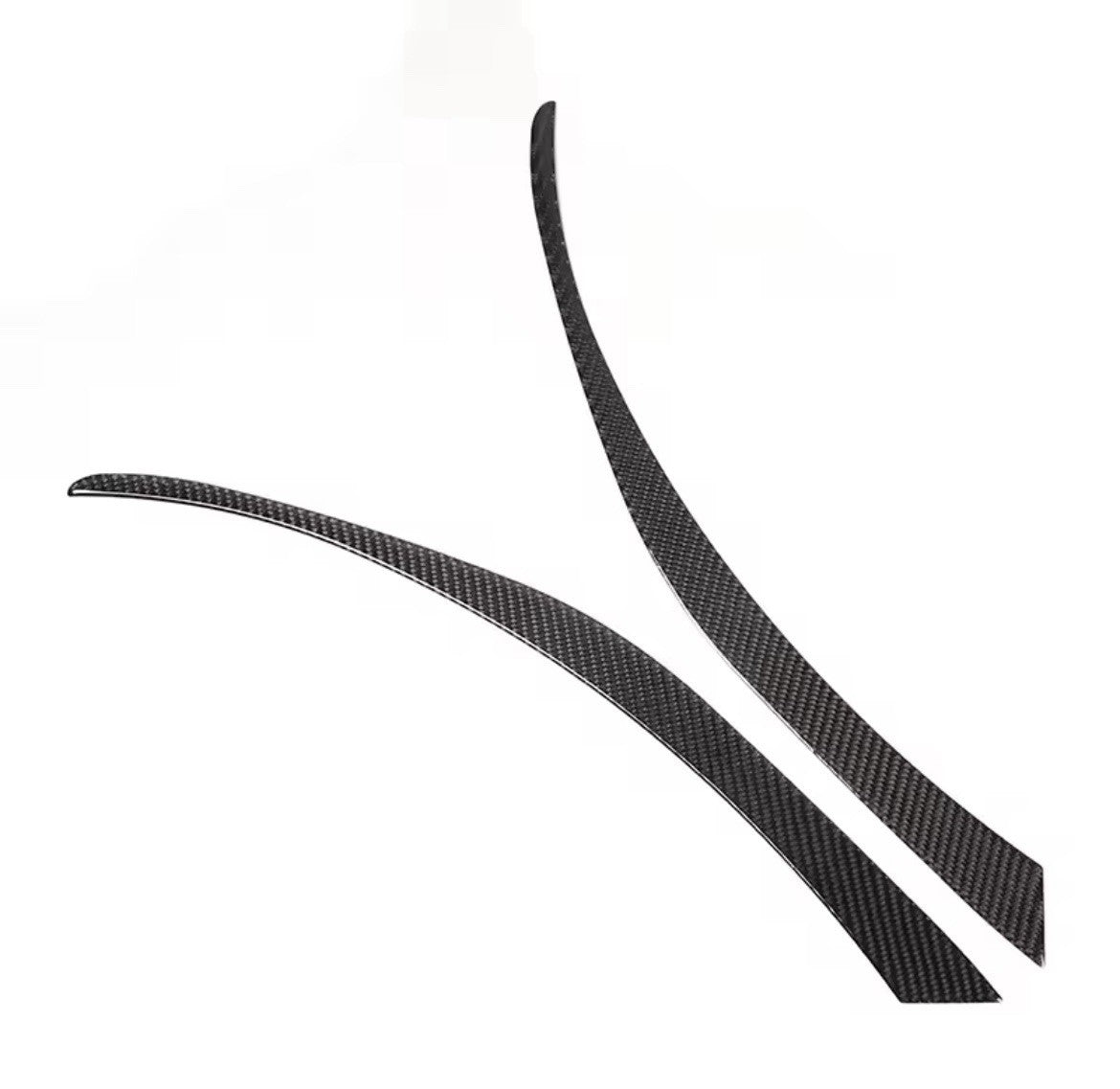 Seat Leon MK2 1P 2008-2012 Soft Carbon Fibre Headlight Eyebrows Eyelids Trim