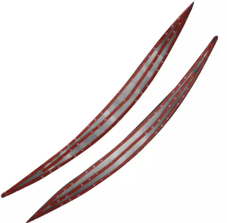 2x Gloss Black Headlight Eyelids For Ford Focus MK4 2019-2021 Headlight Brows