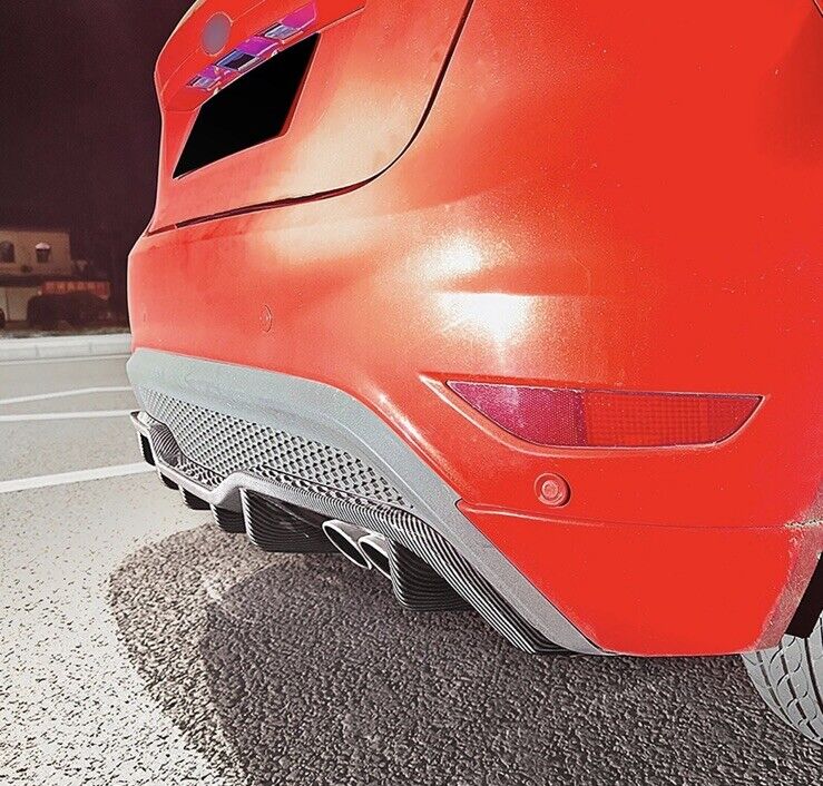 Ford Fiesta ST MK7 2013-2017 Rear Bumper Diffuser Carbon Fibre Effect Bladed