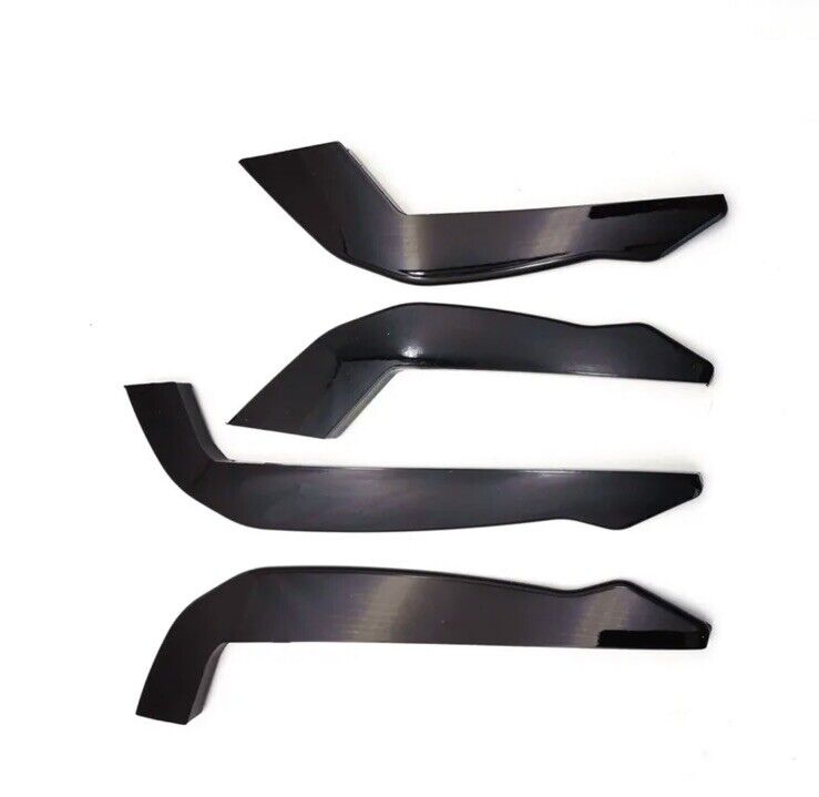 Ford Focus ST ST Line MK4 2018-2021 Gloss Black Front Bumper Canards Blades 4pcs