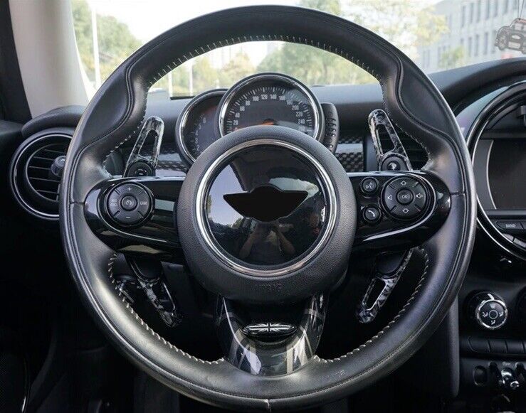 Mini Cooper S JCW One Clubman Steering Paddle Shift Extensions Forged Carbon