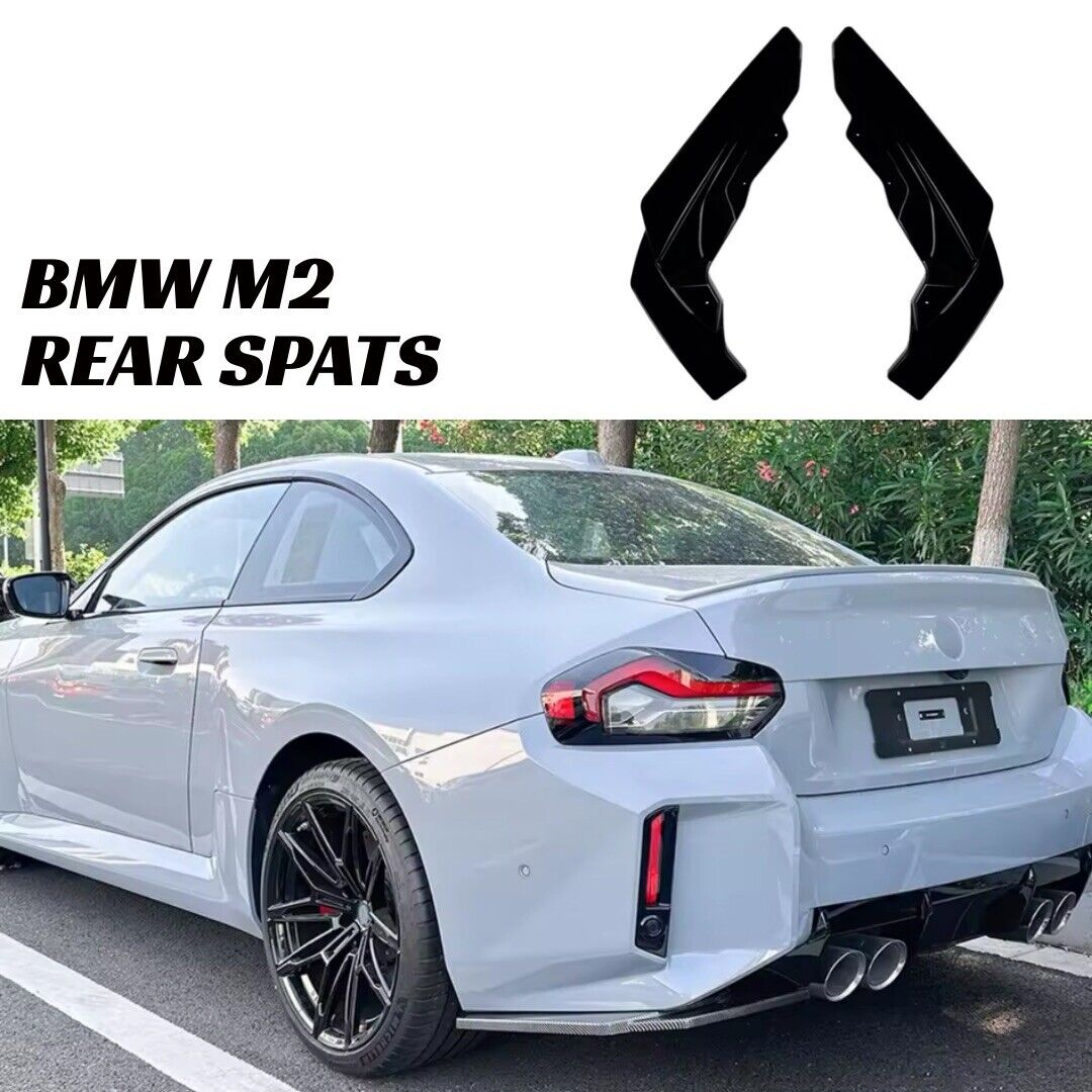 BMW M2 G87 M Performance Gloss Black Rear Spats Rear Bumper Side Splitters