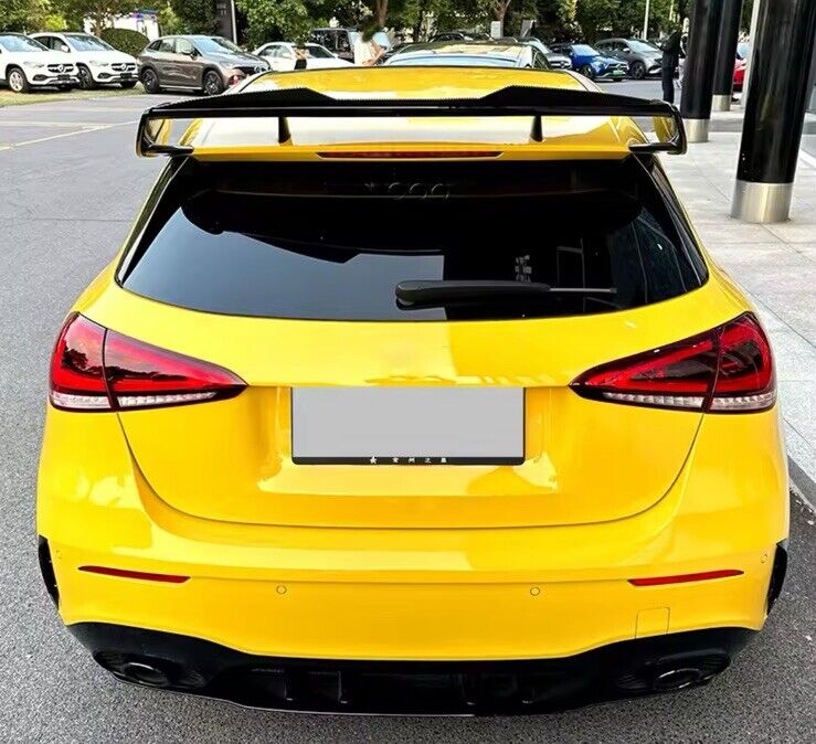 Mercedes A35 A45 AMG W177 Aero Package Kit Wing Spoiler Extension Gloss Black