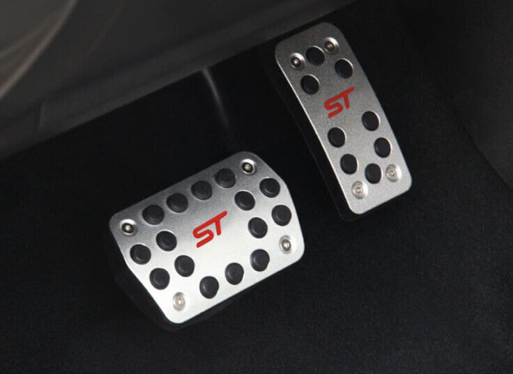 Metal Sport Pedal Covers For Ford Focus Kuga Escape ST Automatic Gas Brake