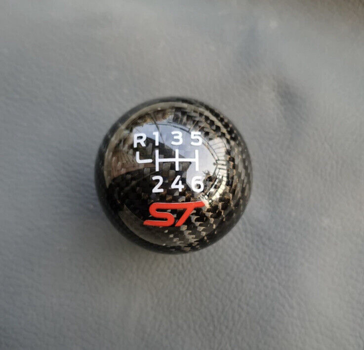 Ford Fiesta ST Focus ST Carbon Fibre Gear Knob 6 Speed Gear Shift Knob