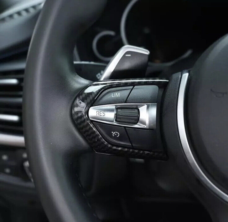 BMW 1 2 3 4 5 6 Series M Sport Carbon Fibre Effect Steering Wheel Trim Cover