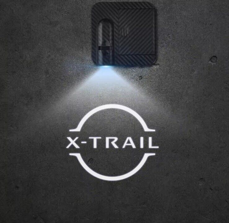 2pcs Wireless X-Trail LED Laser Projector Welcome Puddle Light Nissan X-Trail