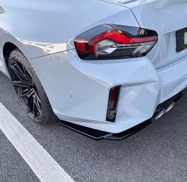 BMW M2 G87 M Performance Gloss Black Rear Spats Rear Bumper Side Splitters