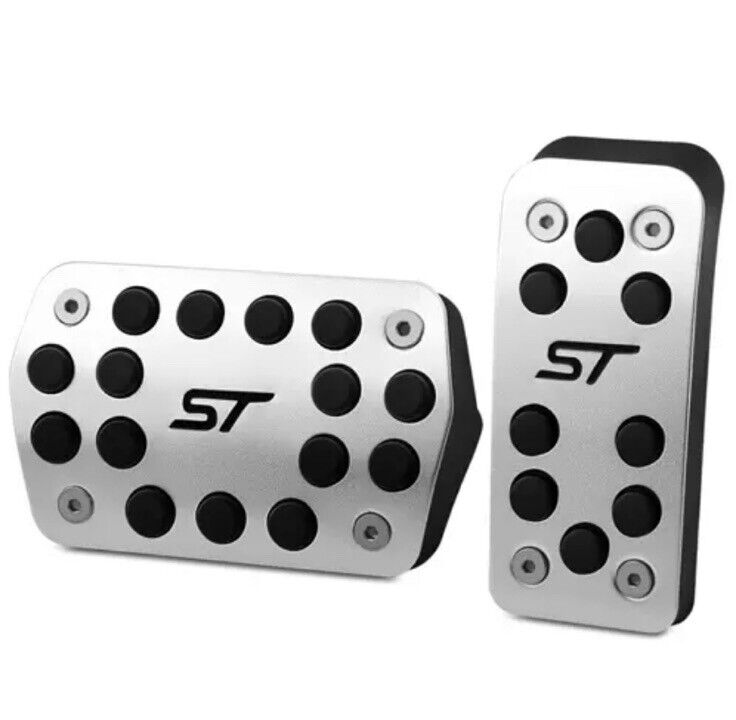 Metal Sport Pedal Covers For Ford Focus ST Kuga Escape Automatic Gas Brake Rest