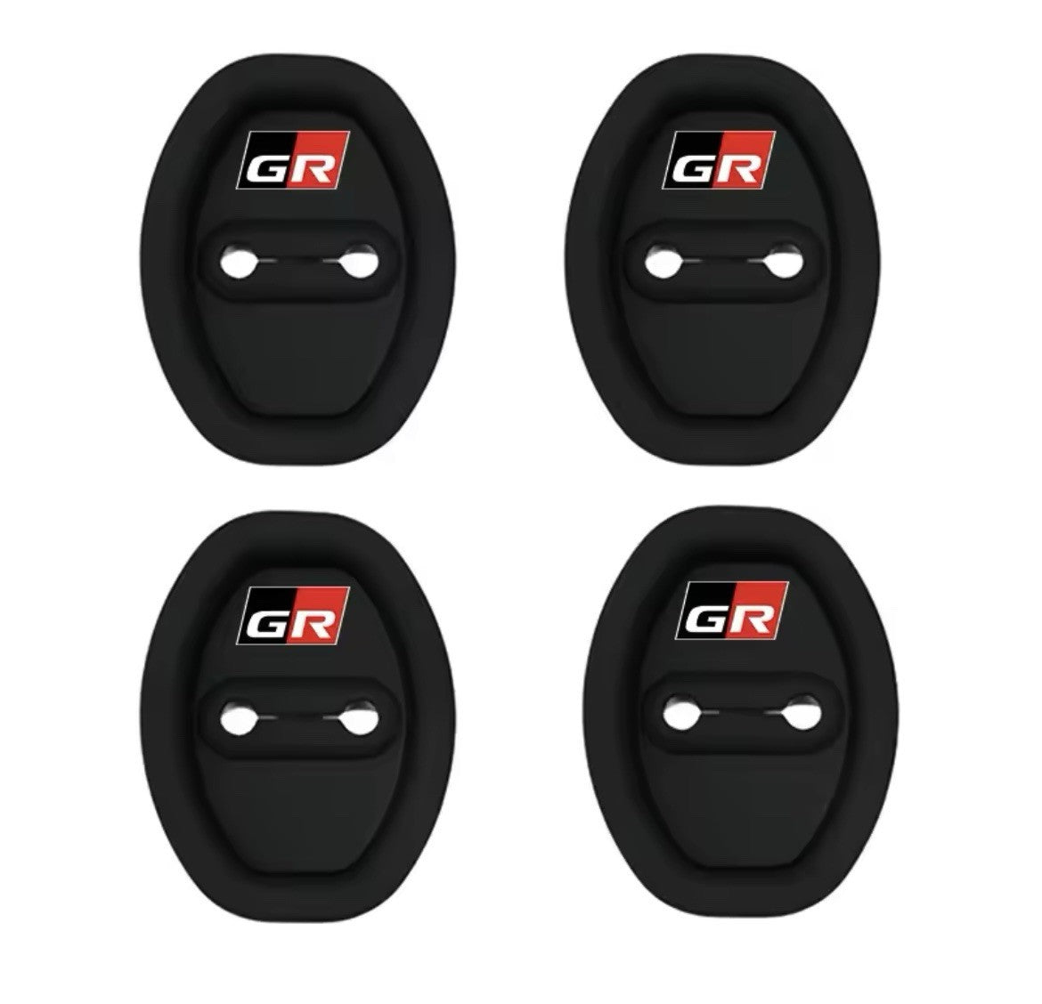 Toyota GR Sport Black Silicone Door Lock Protector Covers Yaris Corolla 4pcs