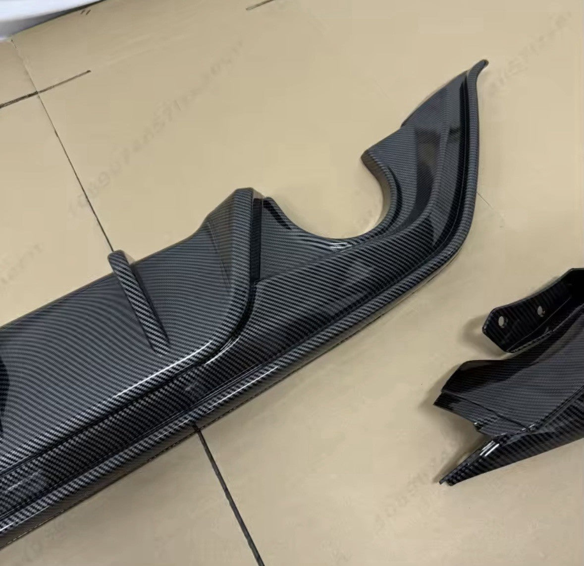 Ford Focus ST MK4 2018-2022 Carbon Fibre Full Rear Bumper Diffuser Body Kit