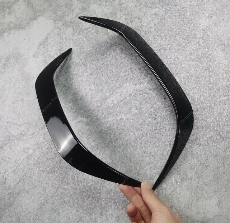 BMW 1 Series F40 2019+ M Sport Gloss Black Rear Bumper Side Vent Canards 2pcs