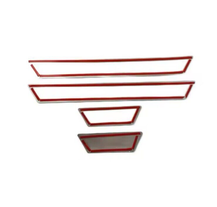 Renault Clio Stainless Steel Door Sill Protector Strips Scuff Plates Chrome 4pcs