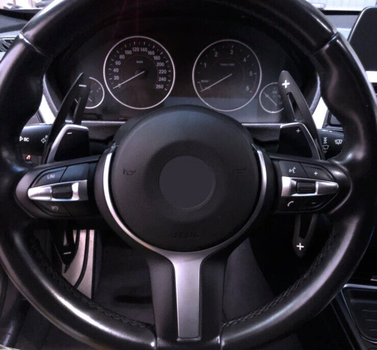 BMW 1 2 3 4 5 6 X Series Steering Wheel Paddle Shift Extensions Black Aluminium