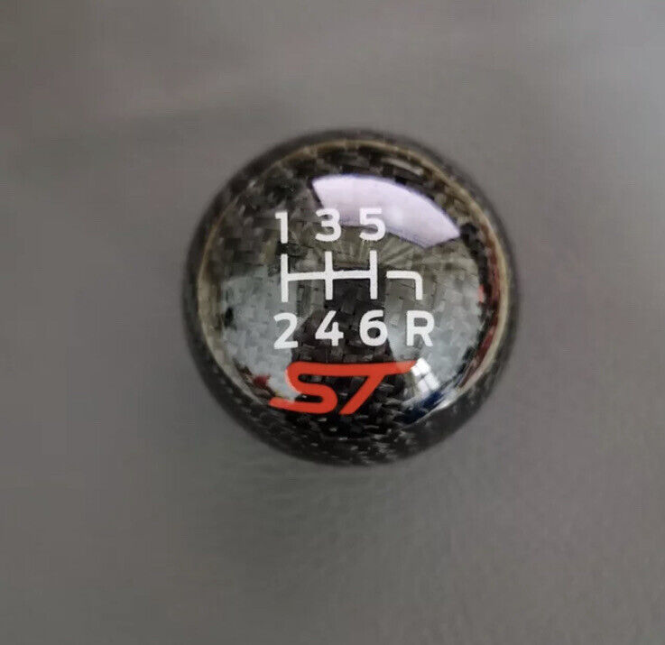 Ford Fiesta ST Focus ST Carbon Fibre Gear Knob 6 Speed Gear Shift Knob