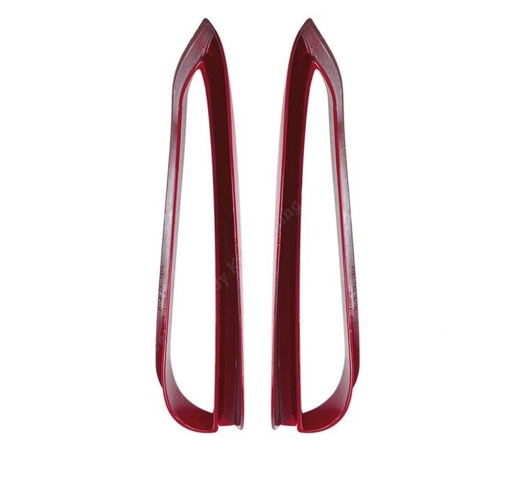 BMW 1 Series F40 2019+ M-Pack M135i 128ti Red Front Bumper Side Vent Covers 2pcs