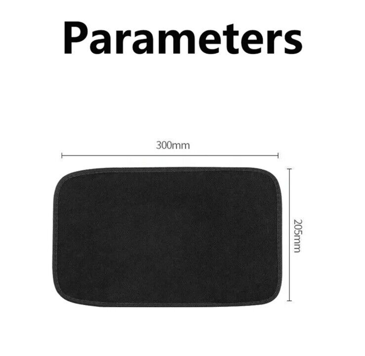 Ford ST Line Armrest Cover Black Suede Finish For Ford Fiesta Focus Puma ST Line