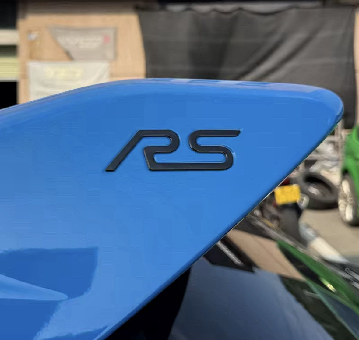 Ford Focus RS MK3 2015-2018 RS Side Spoiler Badges Inserts Inlays Black 2pcs