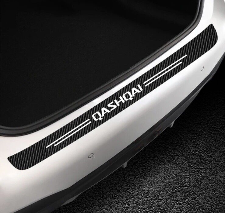 Nissan Qashqai Carbon Fibre Effect Adhesive Boot & Door Sill Overlay Strips 5pcs