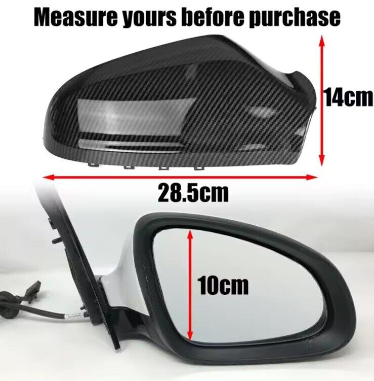 Vauxhall Astra H 2004-2013 Carbon Fibre Effect Wing Mirror Caps Mirror Covers