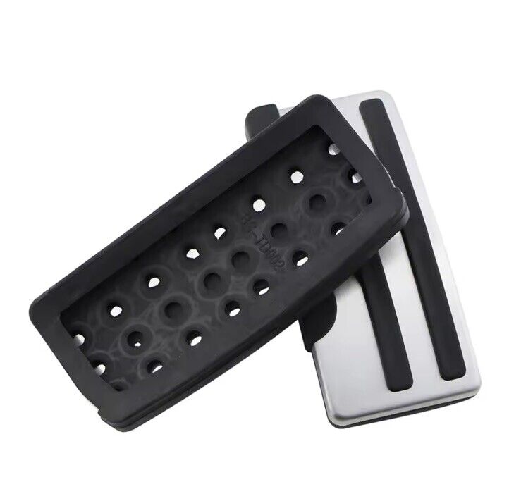Nissan Navara NP300 1997-2022 Stainless Steel And Rubber Pedal Covers Automatic