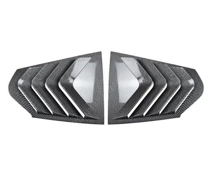 BMW 1 Series F40 2019-2024 Carbon Fibre Rear Side Window Louver Vent Covers 2pcs