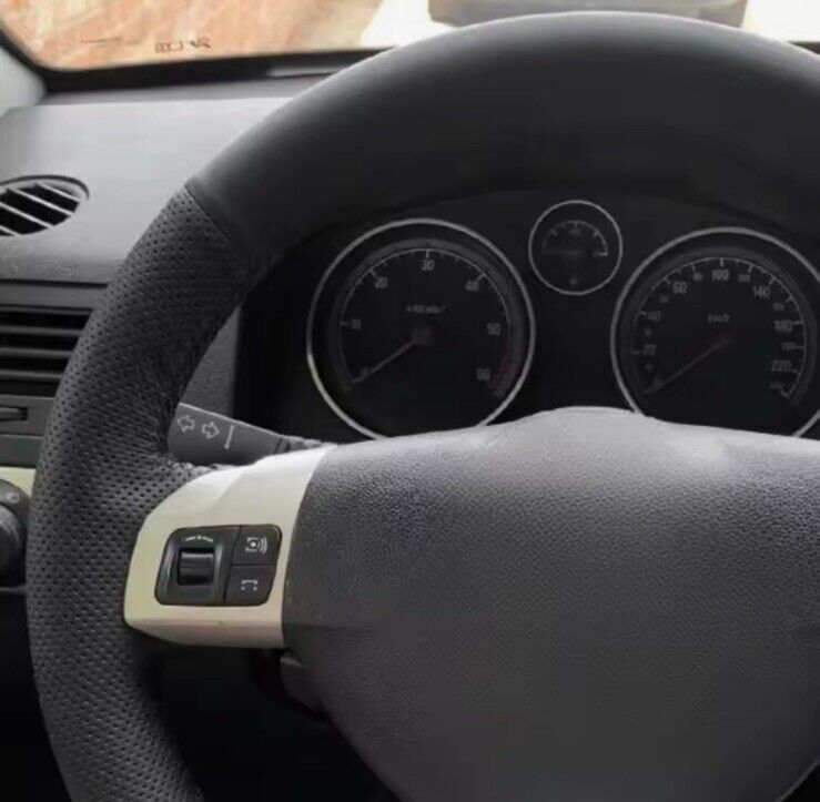 Vauxhall Astra H Zafira B Vectra C Leather Steering Wheel Cover Self Stitch