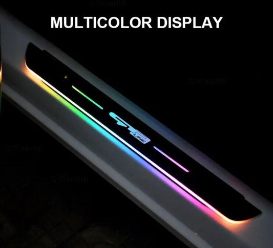 Kia GT Line LED Colour Change Door Sill Protector Scuff Plates For Kia GT Line