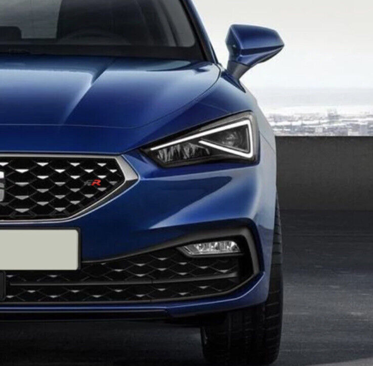 New Seat FR Badge Black Red Metal Grille Badge With Fixings Ibiza Leon FR