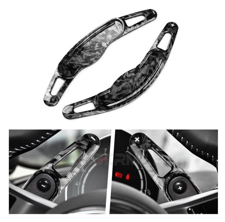 Mini Cooper S JCW One Clubman Steering Paddle Shift Extensions Forged Carbon