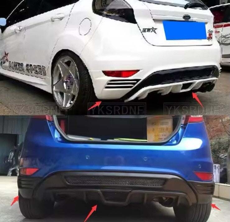 Ford Fiesta MK7 Standard 2008-2013 Rear Bumper Diffuser ST Style - Not Painted