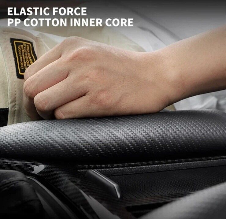 2pcs Corsa Seat Gap Filler Pads PU Leather Carbon For Vauxhall Corsa Vehicles