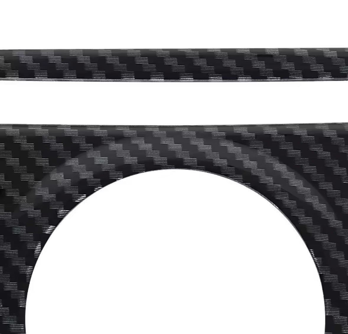 Carbon Fibre Interior Centre Dash Centre Console Trim - No Hole For Ford Fiesta MK7