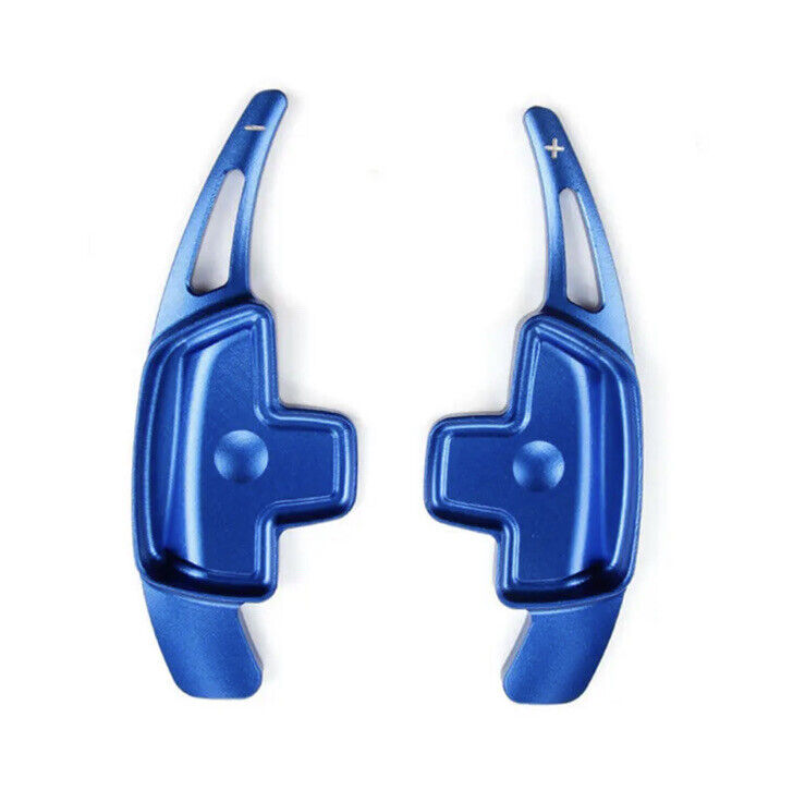Mercedes Benz A B C E CLA GLA Class Steering Wheel Paddle Shift Extensions Blue