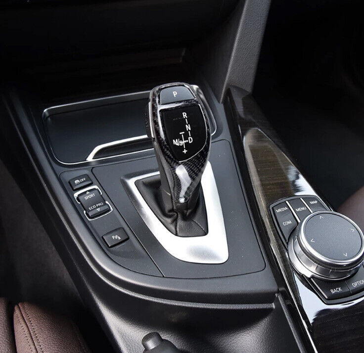 BMW 1 2 3 4 5 6 X Series Carbon Fibre Gear Knob Shift Cover Trim Automatic