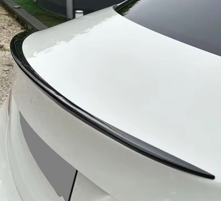 BMW 3 Series F30 2013-2019 TPU Flexible Gloss Black Spoiler Extension Wing Lip